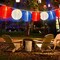 ed White Blue Lantern String Lights Plug in, Large Lantern 4th of July Decor Lights